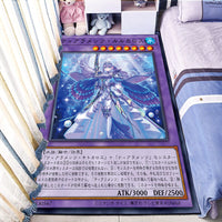 Yu-Gi-Oh游戏王白银城珠泪哀歌族卡牌卧室床边阳台书房电脑椅地毯 日版迷宫城的白银姬 100*140CM