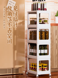 小推车置物架落地收纳分层架零食玩具收纳架可移动宿舍浴室储物架
