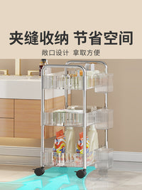 浴室多功能小推车卫生间置物架阳台洗衣液储物架多层洗发水收纳架