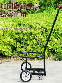 升级四轮倒水车静音轮手拉式小推车倒垃圾运水桶农村家用泔水车