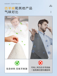 浴室吸水地垫萌系卧室门口毛绒防滑脚垫卫生间地毯厕所门垫子家用 F0268B-奶咖咩咩羊 50x80cm（室内百搭）