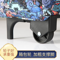 带轮子超市购物袋可折叠便携式环保手提袋买菜车小拉车家用拖轮包 如鱼得水（箱包轮 承重25斤）