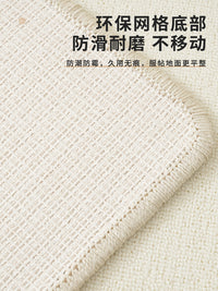 地毯客厅高级感沙发茶几毯2025新款摄影棚拍照素色整铺背景毯 米白色 100x150cm【锁边 卷发无折痕】