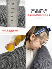 蓝色入户门新款地垫高级防滑门垫门外脚垫家用门口深蓝色室外地毯 120cmx150cm 深蓝色