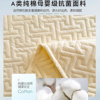 薄款a类纯棉爬爬垫保护套罩防滑床笠婴儿盖爬行垫地垫布套子机洗 格韵空间 180*200cm四角绑带加防滑颗粒