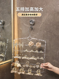 鲨鱼夹收纳架壁挂发箍发卡抓夹收纳神器2025新款多层头饰展示架子