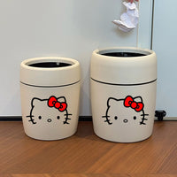 哈喽kitty垃圾桶家用客厅卧室简约废纸篓大容量高颜值创意卫生桶