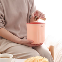 Desktop Trash Can Cute Design Mini Trash Can Lightweight Small Waste Basket for Vanity