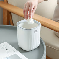 Desktop Trash Can Cute Design Mini Trash Can Lightweight Small Waste Basket for Vanity