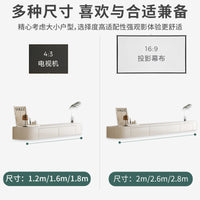 北欧轻奢实木悬空电视柜简约现代悬挂式客厅家用小户型悬浮岩板茶