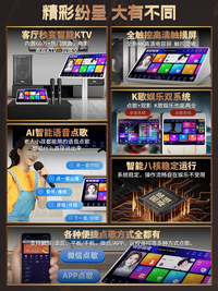畅想国度点歌机触摸屏一体机点歌台家用K歌点唱机KTV卡拉OK音响套 【1TB】17寸全镜面电容屏点歌机