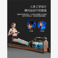 德国工艺ONTOLOGY商用水阻划船机，实木支架颜值性能兼具，家用