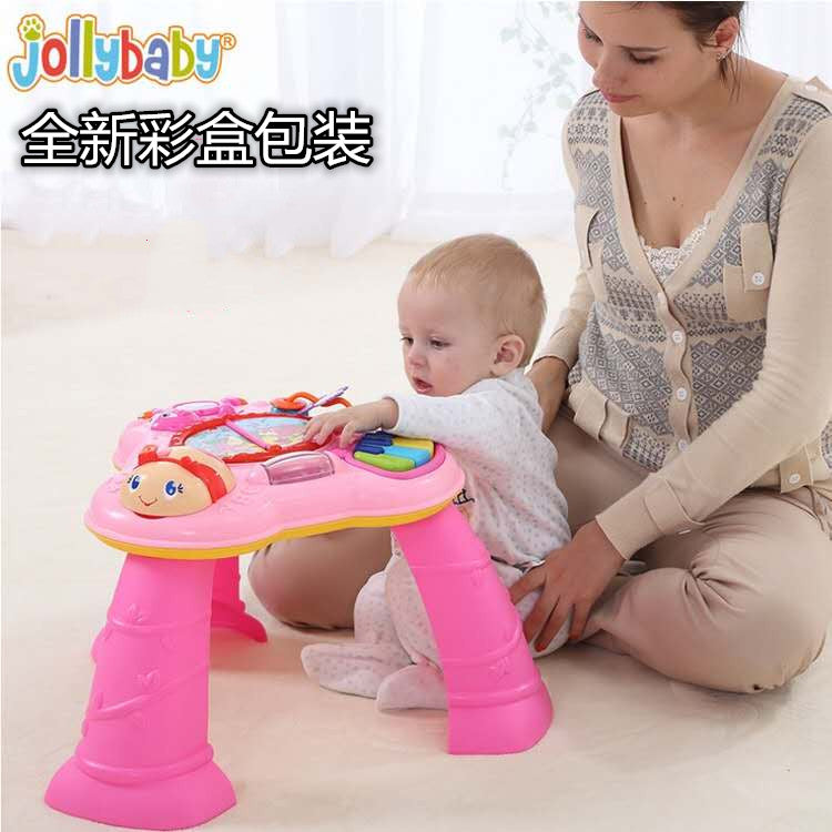 外贸出口多功能宝宝早教学习桌婴幼儿益智玩具趣味音乐游戏台礼盒