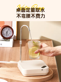 志高桶装水抽水器矿泉纯净水桶取水自动压水出水器电动桌面饮水机 白【智能三档+360°旋转出水口】