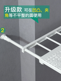 狗狗门挡卫生间宠物门栏围栏阳台栅栏厨房隔离小型犬泰迪护门挡板 加强不锈钢带门洞长73-130高42 白色带扣板