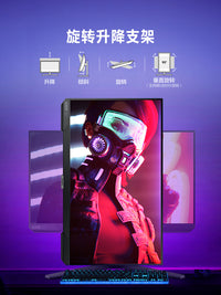 三星25英寸240Hz显示器HDR高清电竞升降旋转IPS直屏S25BG400EC