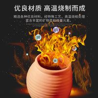 鱼缸造景虾屋虾窝躲避屋迷你鹦鹉慈鲷异形鱼产卵罐繁殖躲避罐陶罐 红陶大嘴猪