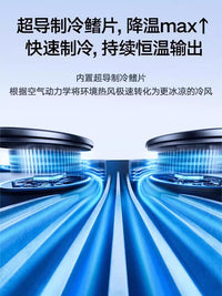 2025新款夏季汽车通风坐垫半导体制冷透气座垫改装吸风空调座椅套 【冰影棕尊享版】10核寒冰引擎★自动启停★主动降噪