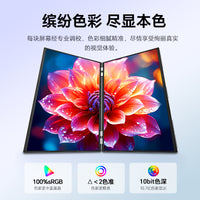 雕塑家可折叠双屏23.8英寸显示器一体式电脑笔记本办公扩展屏 【高分高刷】23.8英寸180Hz/2K/100%SRGB色域/300nit亮度/动态滤蓝光