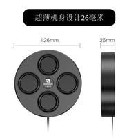 强力磁吸电脑音响台式低音炮20芯大音量喇叭USB线家用小音箱 黑色P126（磁吸-声卡蓝 牙音响）
