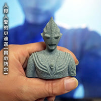 奥特曼沉水摆件鱼缸水族造景家居儿童礼物卡通装饰趣味景观庭院摆 迪迦半身像（小）