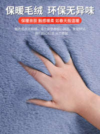 汽车坐垫冬季毛绒单片座椅车载座垫子后排短毛绒兔毛羊毛四季通用 升级加厚【进口毛绒】深灰色（单座+靠背）