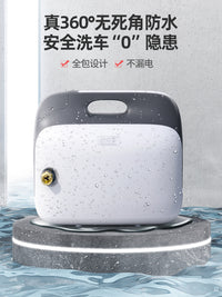 指南车220V高压洗车机刷车家用全自动便携清洗机水泵洗车神器 升级款A【2200+高压长枪+收纳箱】12米管+自吸两用