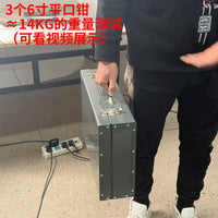 铁皮工具箱子加厚大容量工业级五金电动电镐电锤冲击钻整理收纳盒 中号工具箱