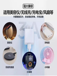 5v2a3a全协议充电器头单口usb插头适用苹果安卓手机通用15W快充蓝牙耳机台灯散热器智能门锁美容仪充电头套装 【套装】5V2A快充头+1米Type-c接口线