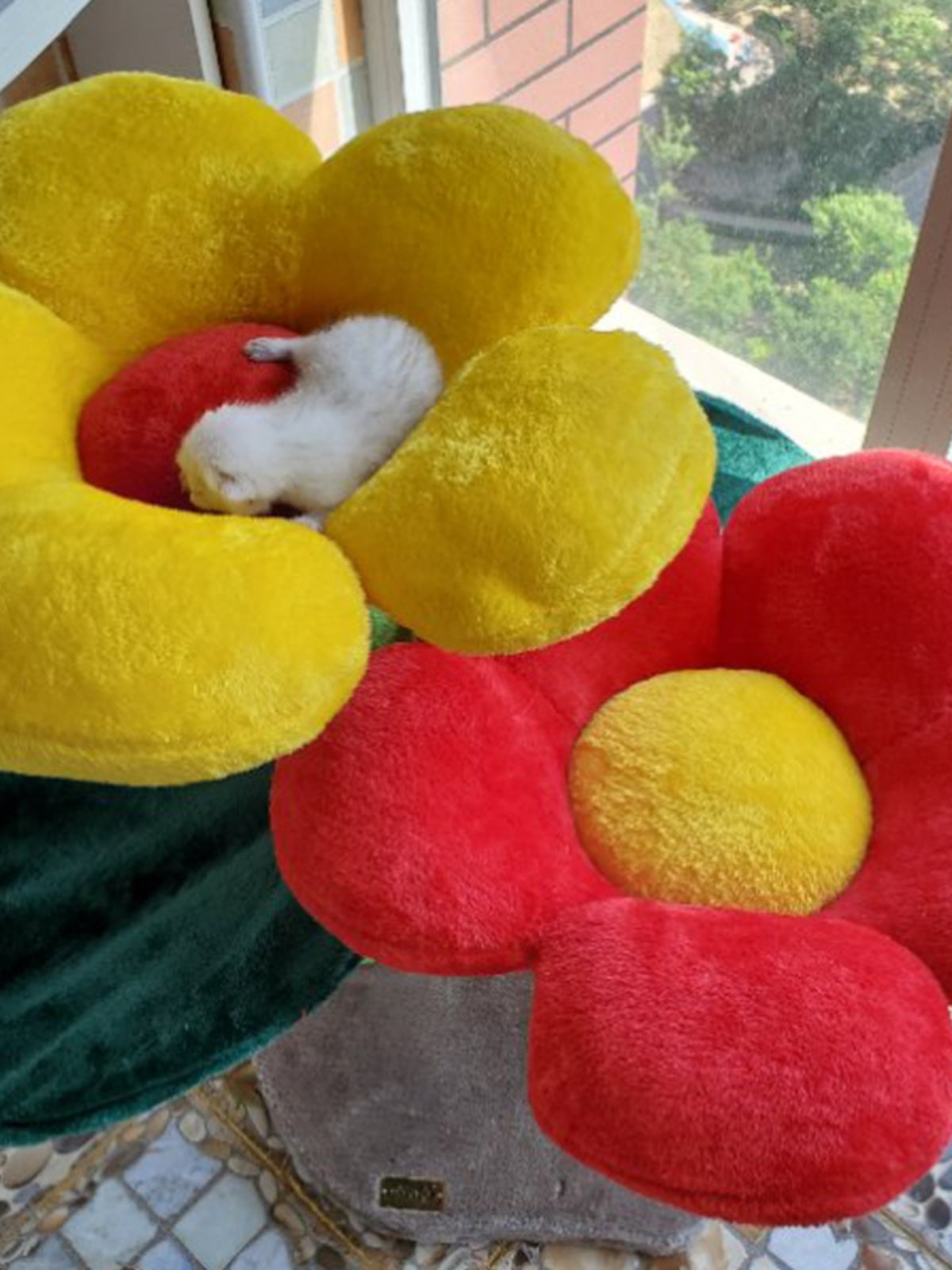 现货凯瑞彩色花朵猫爬架猫玩具猫跳台猫抓柱 向日葵爬架猫猫玩具