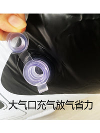 水上冲浪坐骑成人儿童游泳圈黑鲸鱼鲨鱼大海豚浮排戏水充气玩具 黑鲸鱼（不含打气筒）