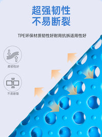 宠物笼垫，兔笼脚垫，底部网格，猫笼塑料脚垫，防钩网笼垫，蓝色【可拼接裁剪】30x30厘米，每包4片