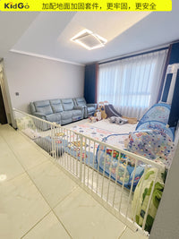 KidGo婴儿童加大开门安全门栏楼梯防护栏宠物围栏狗栅栏 适用宽度86~94cm(小尺寸门）