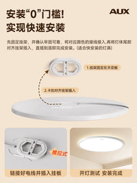 阳台灯led吸顶灯现代简约卧室灯超薄主卧厨房2025新款三防主灯具 三防超薄【直径37cm|荐15平内】白边白光