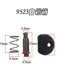 锂电手磨机通用型锁扣锁销头壳卡扣按钮刹车总成角磨机配件大全