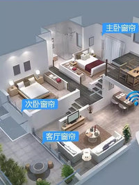 杜亚电机窗帘遥控器通用款滚动码窗帘遥控器通用电动遮阳棚遥控器