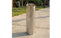Oven Chimney Mesh Sleeve Sleeve Stainless Steel Tent Oven Pipe Protector Adjustable Chimney Guard Cover with Screws for Backpackers, Hot Tenting