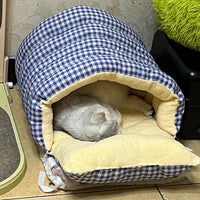 猫窝四季通用封闭式猫咪安全感窝宠物床睡窝帐篷狗窝冬季加厚保暖