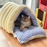 猫窝四季通用封闭式猫咪安全感窝宠物床睡窝帐篷狗窝冬季加厚保暖