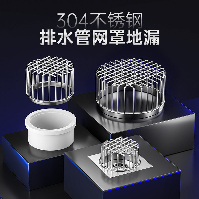304 Stainless Steel Rooftop Floor Drain with PVC Downpipe Filter