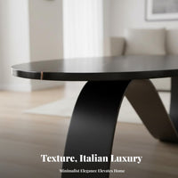 Light Luxury aesthetic two-level Oval and circular table Minimalist Design Living Room Furnishing Small Space suitable for Home Furniture Safe Rounded Edges for Apartment Dwellers, Interior Designers, Families with Children, Lounge Area, Bedroom