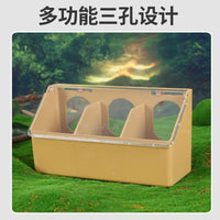 Pigeon Feeding Box with Lid, Anti-Spill, Hanging Type