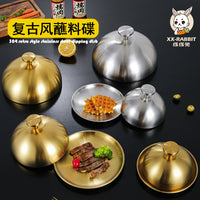 Korean Style Stainless Steel Steak Cover 26cm for Western Food