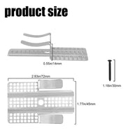 跨境10个干墙紧固件夹子适合1/2"和5/8"面板用于修复损坏的墙壁