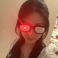 创意整蛊搞怪社牛夸张显眼发光眼镜玩具好玩的拍照道具男女大学生 闪耀钻石-发光眼镜（充电款）