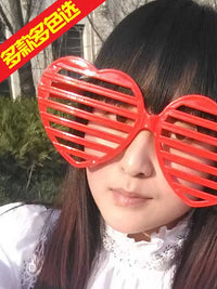 六一节球迷搞怪整人搞笑百叶窗成人眼镜框个性男女款潮人儿童眼镜