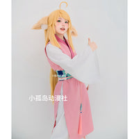 【无鞋】现货狐妖小红娘涂山苏苏幼年版cos服幼年时期cosplay服装 M 暖橙色单假发╋发网（扣子网）