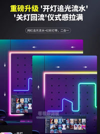 洞洞板LED灯条rgb蓝牙七彩电竞装饰USB幻彩变色电脑随屏氛围灯带 【USB蓝牙APP 3米】七彩裸板 60 其它