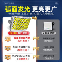 太阳能户外灯家用庭院灯2025新款超亮大功率强光人体感应照明路灯 700000W型号_弧面超大范围照射/5500平✅爆亮15个阴雨天+Ai智能人体感应