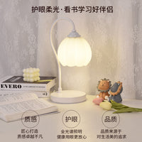 高端主卧台灯卧室床头灯2025新款浪漫轻奢高级感家用护眼小台灯 【南瓜初雪白】单色暖光-可调亮度